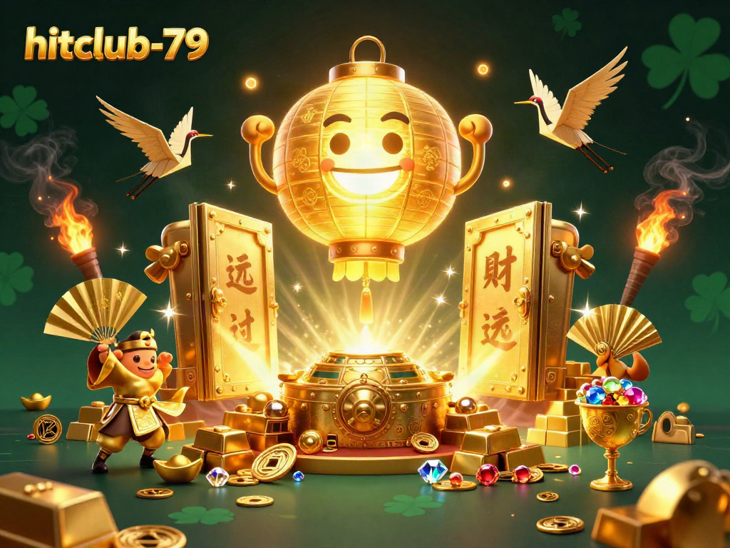 Experience thrilling wins at hitclub-79 with lively golden lanterns and casino treasures.