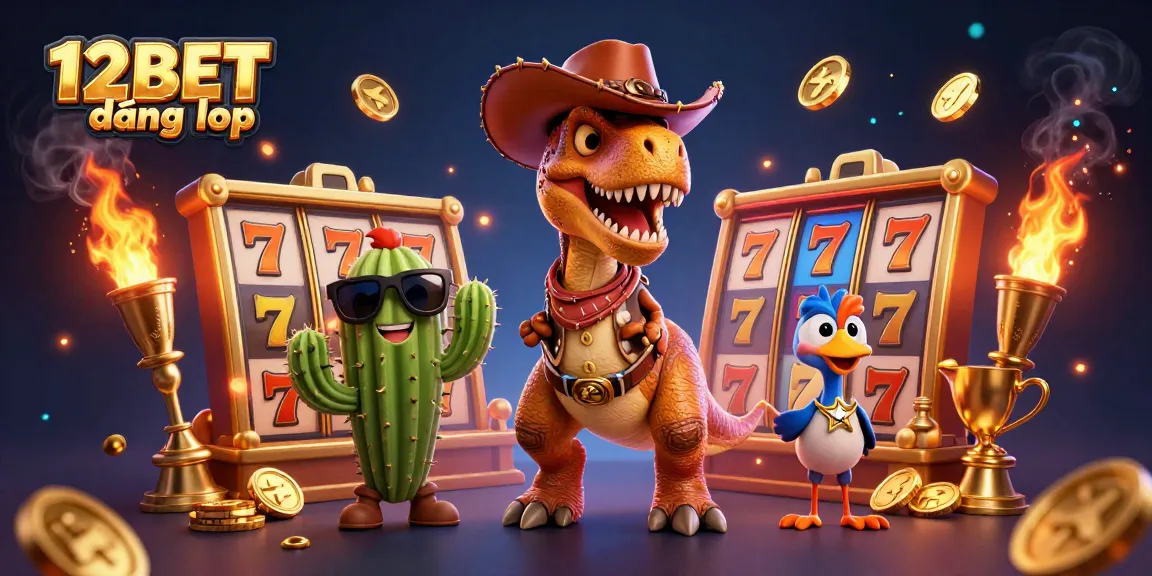 Engage in action-packed moments with 12BET đăng nhập, featuring slot machines and vibrant casino elements for exciting gameplay.