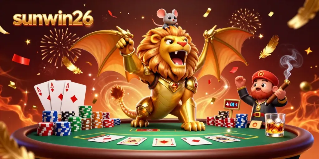 Experience the thrill at sunwin26 with a roaring chimera and vibrant poker scene.
