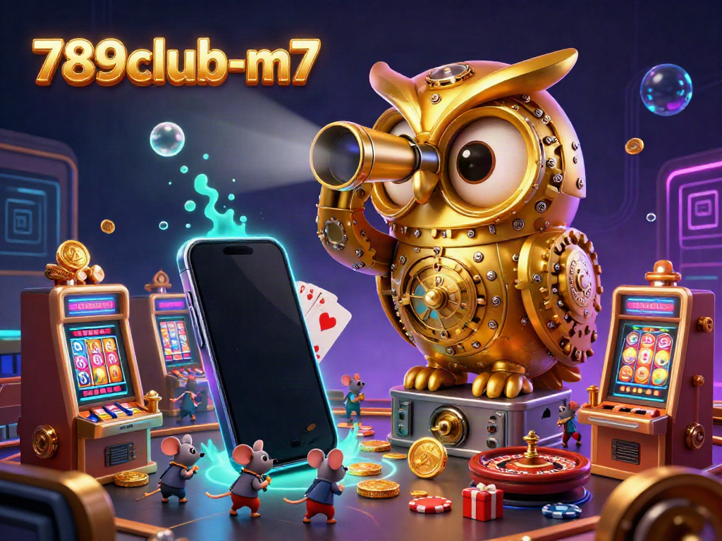 Engage with the vibrant casino atmosphere of 789club-m7 with dynamic characters and colorful gaming elements.