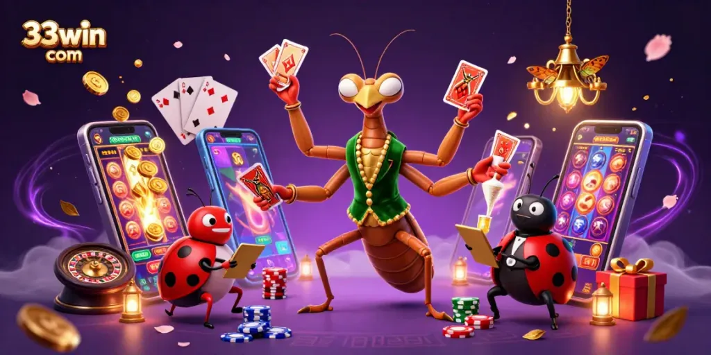 Engage with thrilling games at 33win com featuring colorful slots, charismatic dealers, and vibrant casino energy.