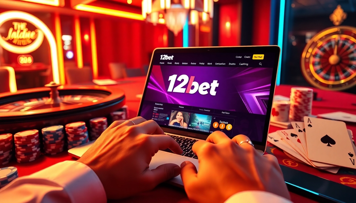 Experience thrilling play on 12bet as players engage with vibrant casino games and betting.