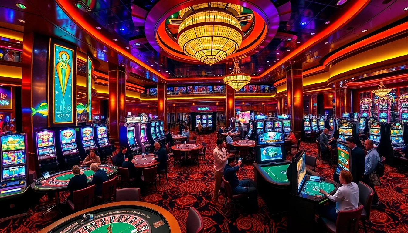 Experience the thrill at Link New88 with vibrant casino gaming atmosphere.