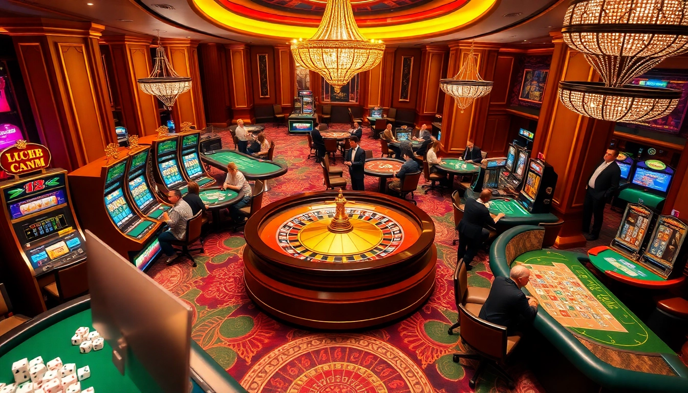 Experience thrilling gameplay with LUCK8 COM featuring dazzling casino tables and vibrant slot machines.