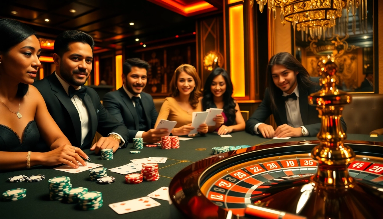 Experience the excitement of rikvip with vibrant casino action at a stylish gaming table.