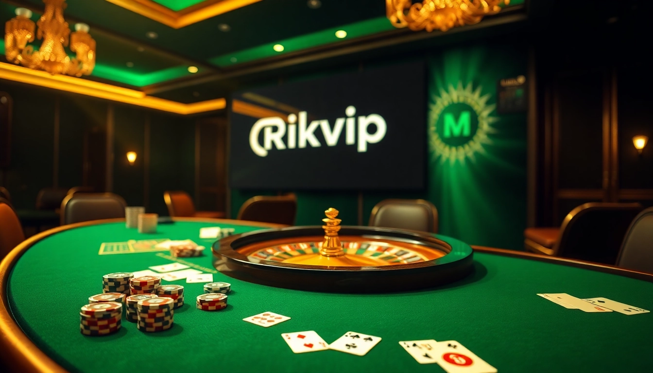 Experience the thrill of gambling at Rikvip with vibrant casino tables and winning strategies.