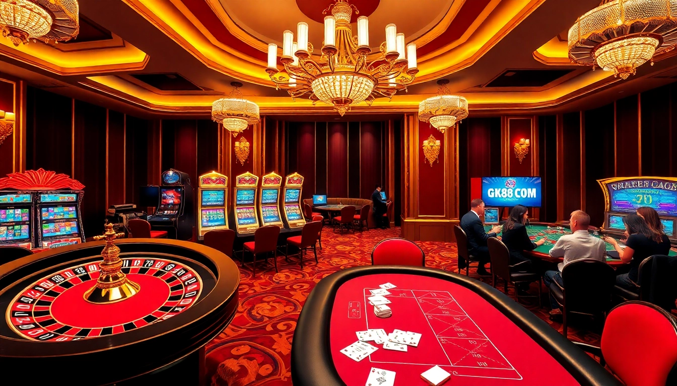 Engaging players at GK88.COM enjoy exciting casino games, including roulette and slots.