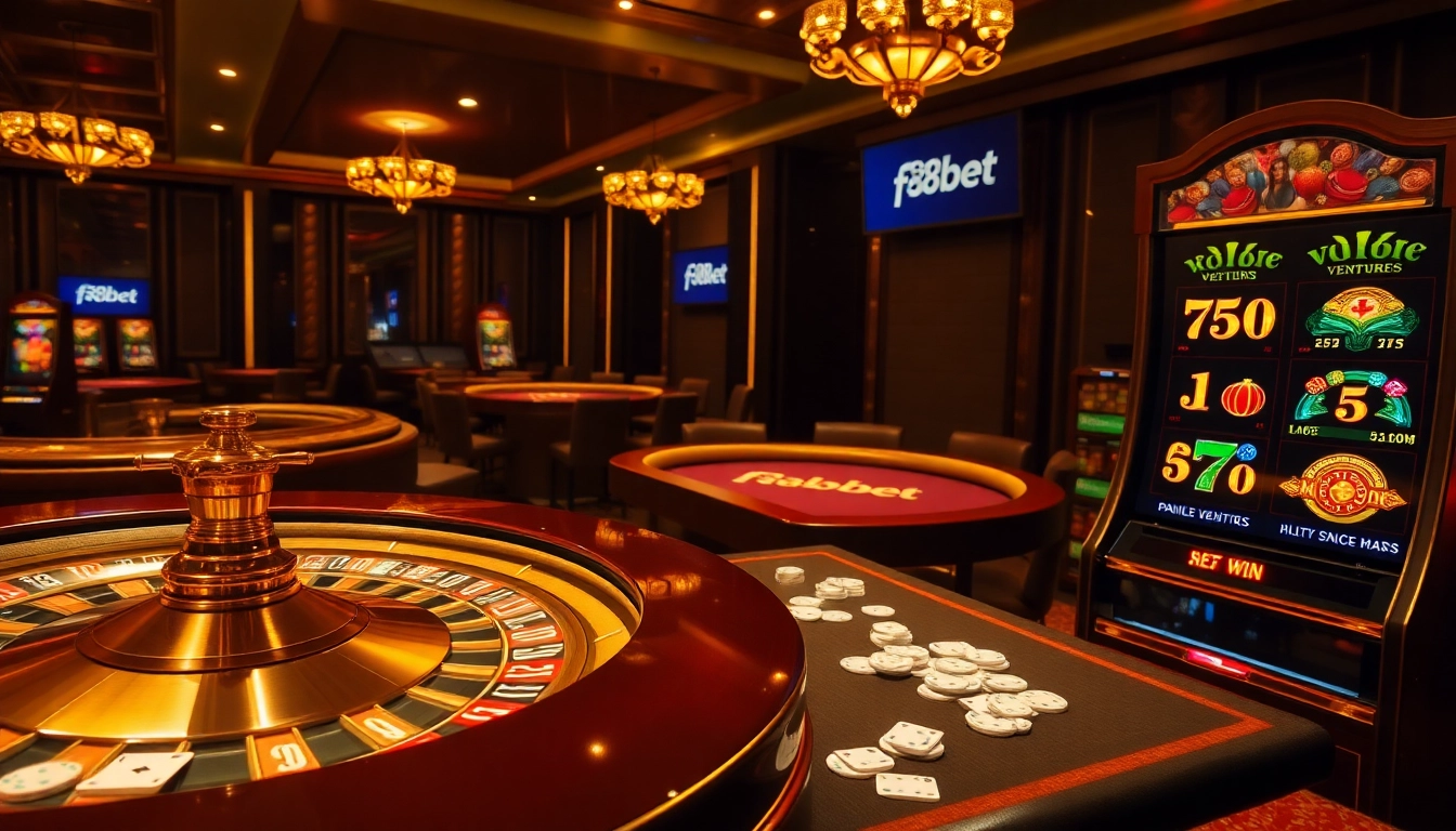 Exciting gaming scene showcasing luxury casino elements linked to https://f8bet.ventures/.