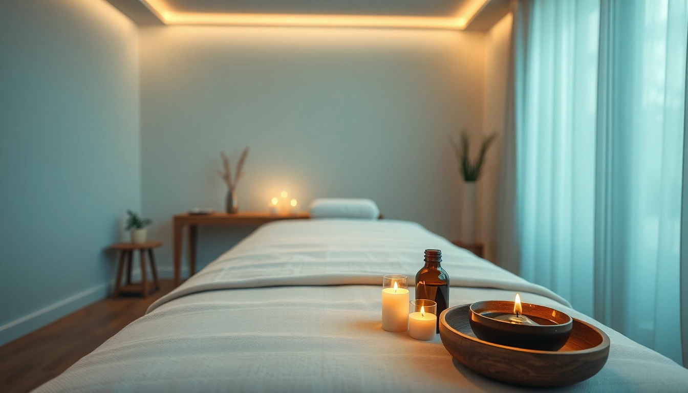 편안한 분위기와 에센셜 오일이 어우러진 동탄출장마사지 룸