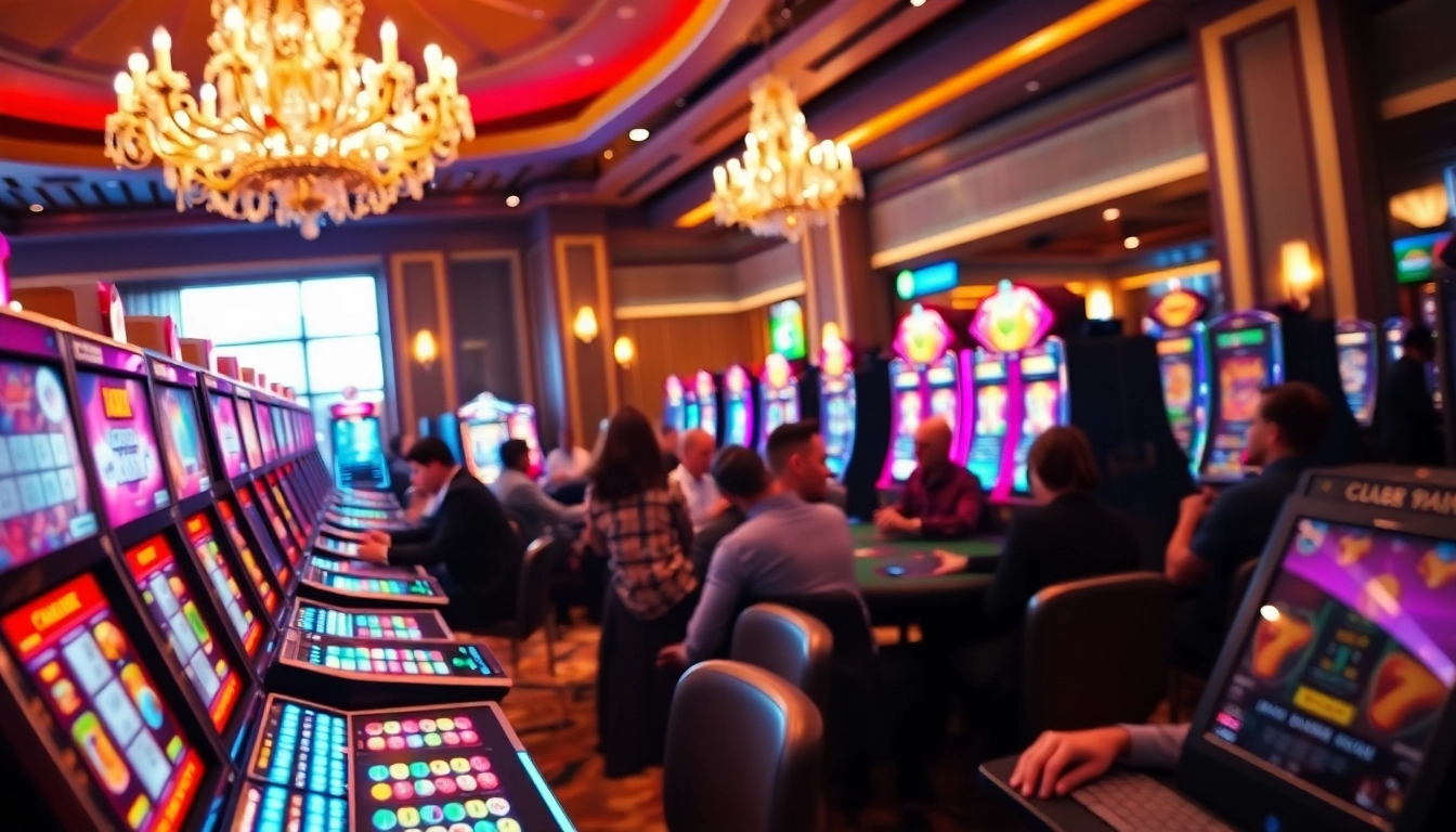 Jouer à des machines à sous passionnantes dans un casino en ligne captivant.