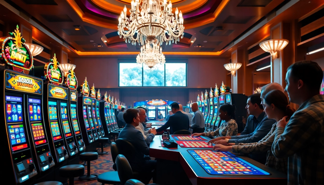 Jouer à des machines à sous passionnantes dans un casino en ligne captivant. related image