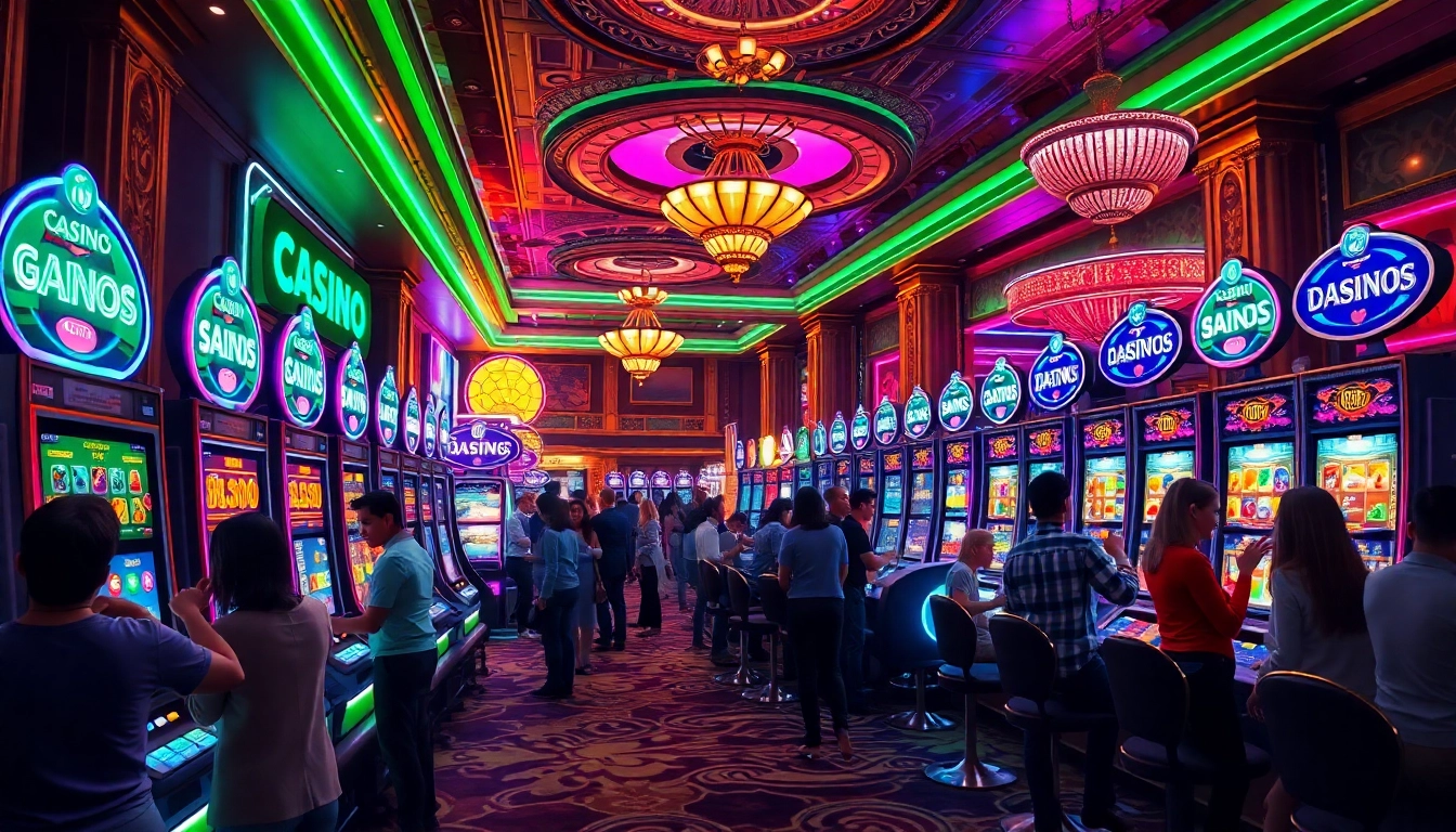 Gagnez des jackpots avec les machines à sous casino dans un environnement coloré et animé