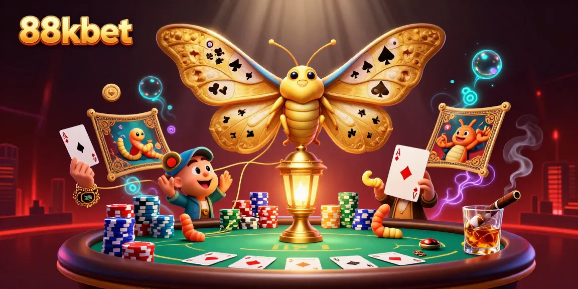 Experience the excitement of 88kbet with a vibrant casino scene filled with rich details.