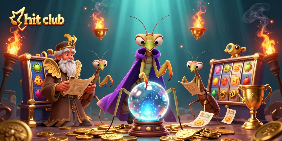 Hit club features an enchanting scene with unique characters and exciting slot game elements.