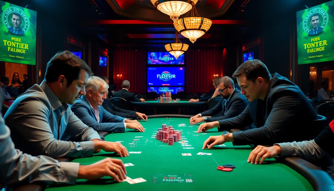 Jouer au poker en ligne avec des amis dans une ambiance de casino passionnante. related image