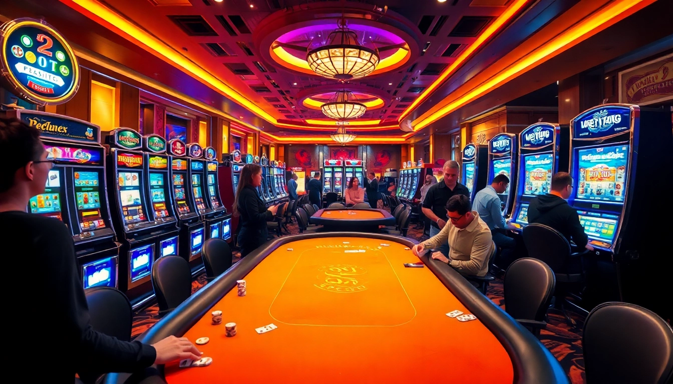 Jouer à des jeux de casino en ligne divertissants avec une ambiance électrisante.