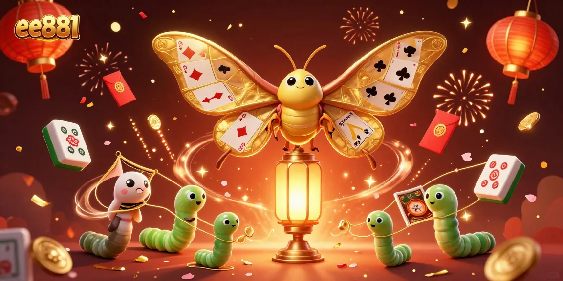 Experience thrilling gameplay at ee881 with vibrant casino scenes and golden symbols.