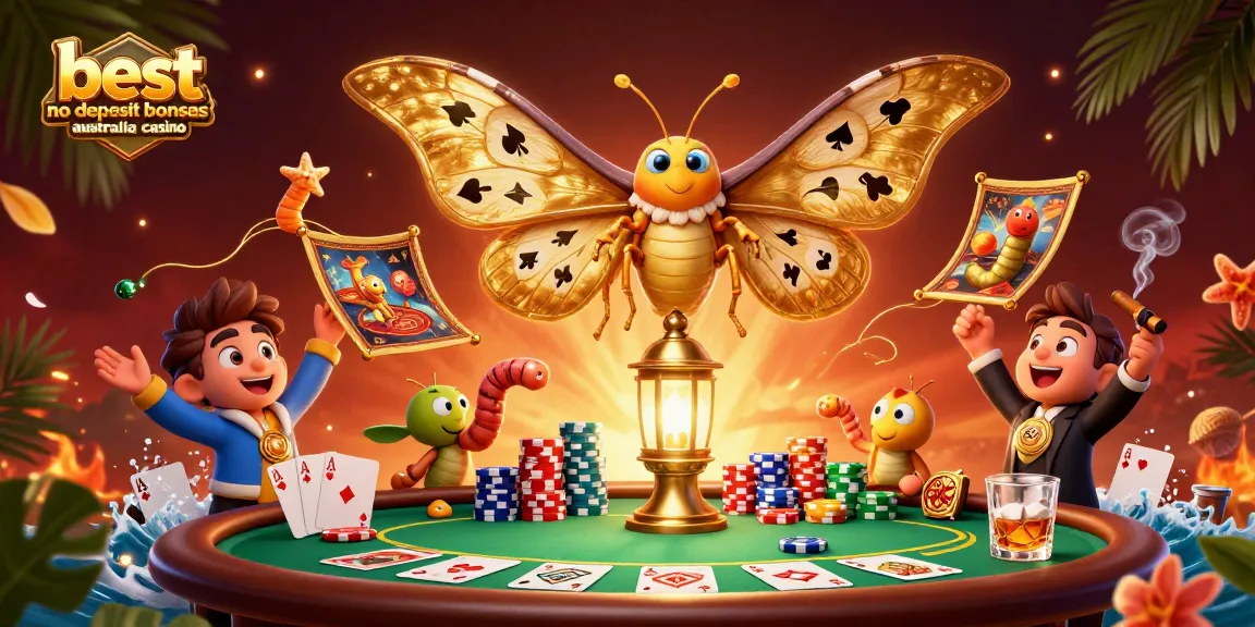 Engage with the best no deposit bonuses Australia casino scene filled with vibrant characters and dynamic gaming elements.