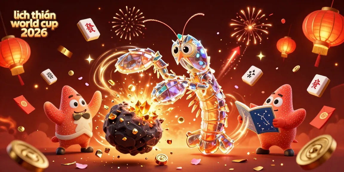 Engage with the lịch thi đấu world cup 2026 amidst dynamic casino celebration featuring vibrant characters and elements.