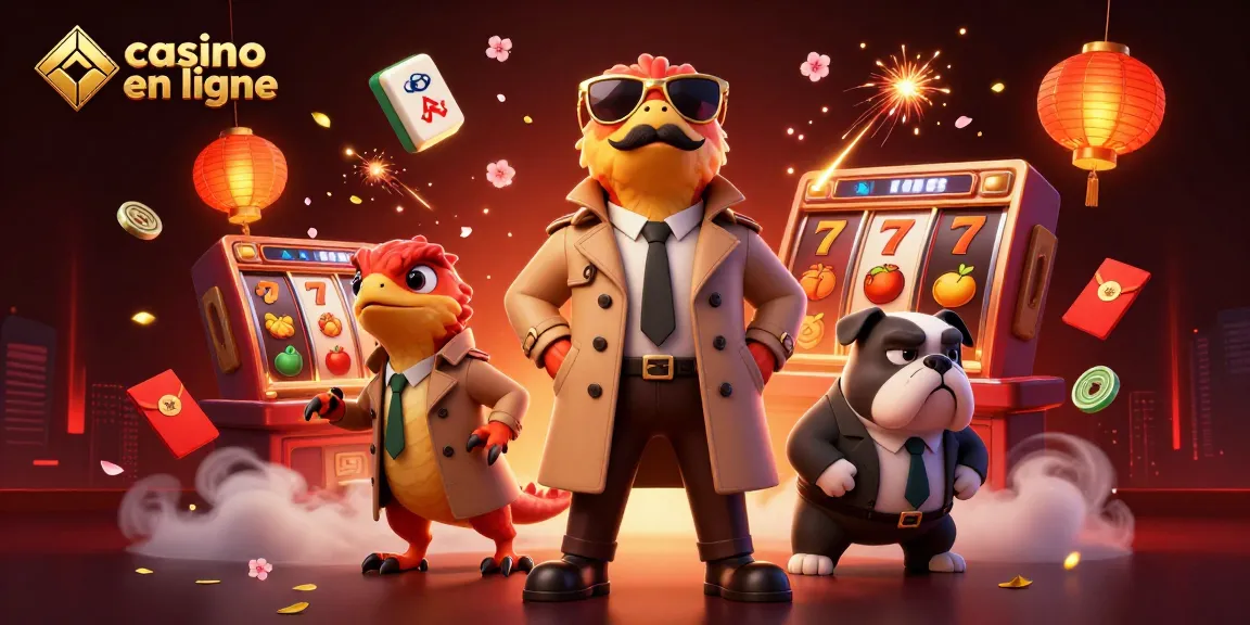 Jouez aux machines à sous dans un casino en ligne vibrant avec trois rapaces déguisés.