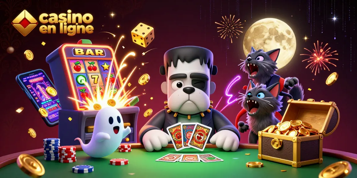 Jouez à des casinos en ligne captivants avec une scène dynamique de personnages fantastiques et des machines à sous.
