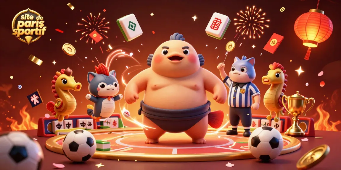 Cette illustration montre un fugu en combat avec des éléments de paris sportifs sur un site de paris sportif.