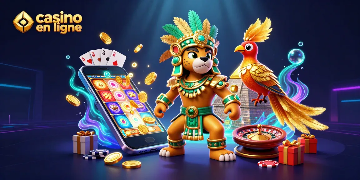 Découvrez les jeux captivants du casino en ligne avec un prêtre jaguar et un oiseau quetzal.