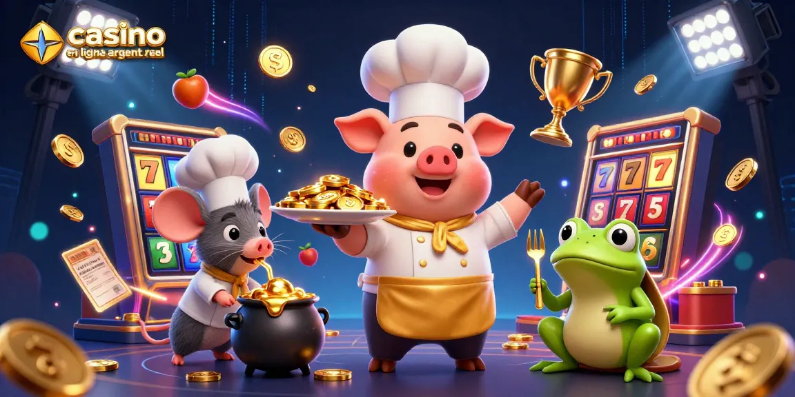 Plongez dans l'univers du casino en ligne argent réel avec des personnages captivants et des éléments de jeu dynamique.